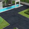Black Limestone Sawn Riven Outdoor Paving Slabs
