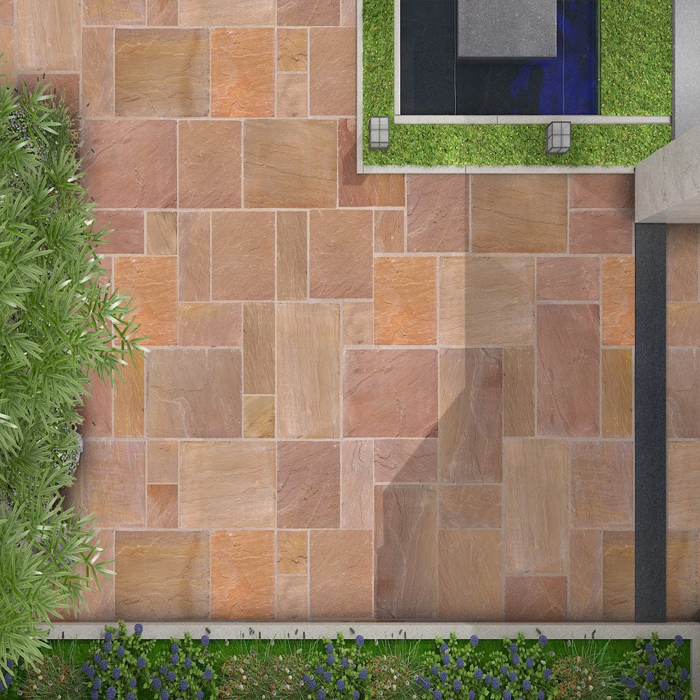 Yellow Sandstone Natural Cleft Garden Slabs & Exterior Paving