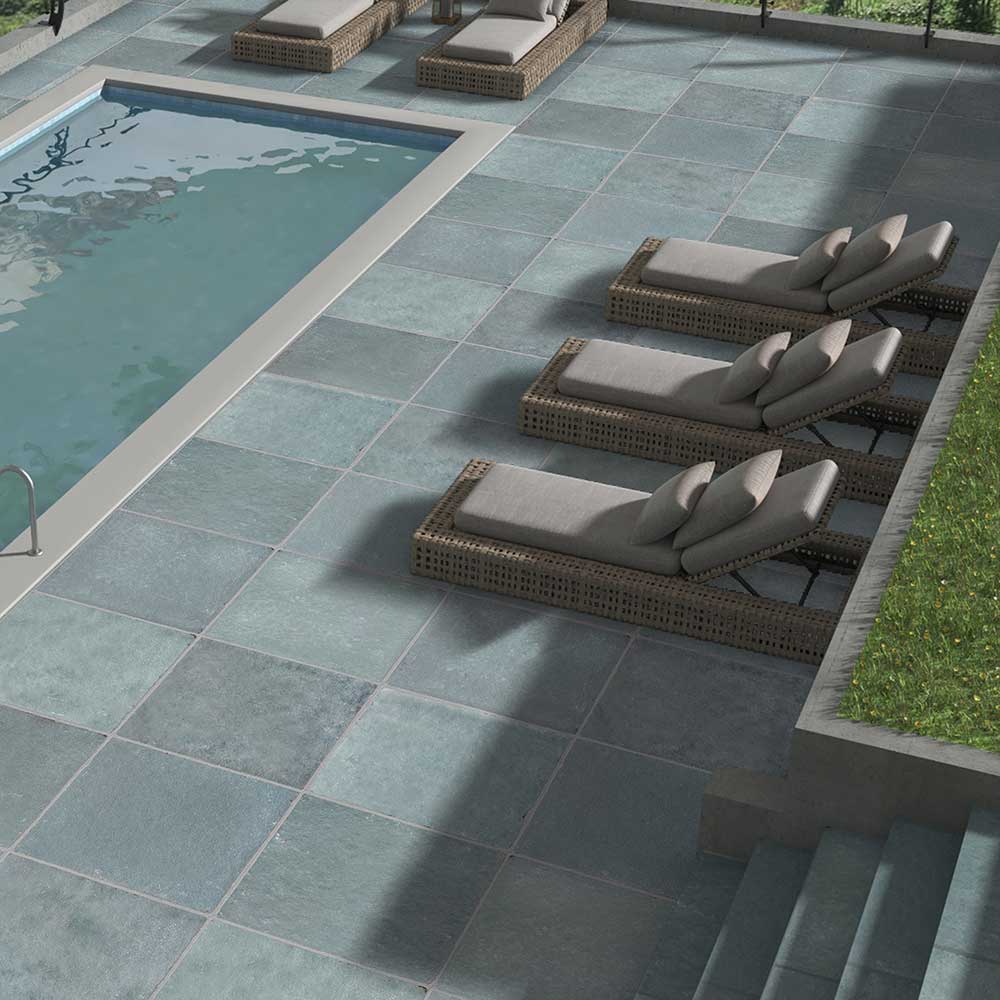 Kota Blue Limestone Natural Cleft Paving Slabs