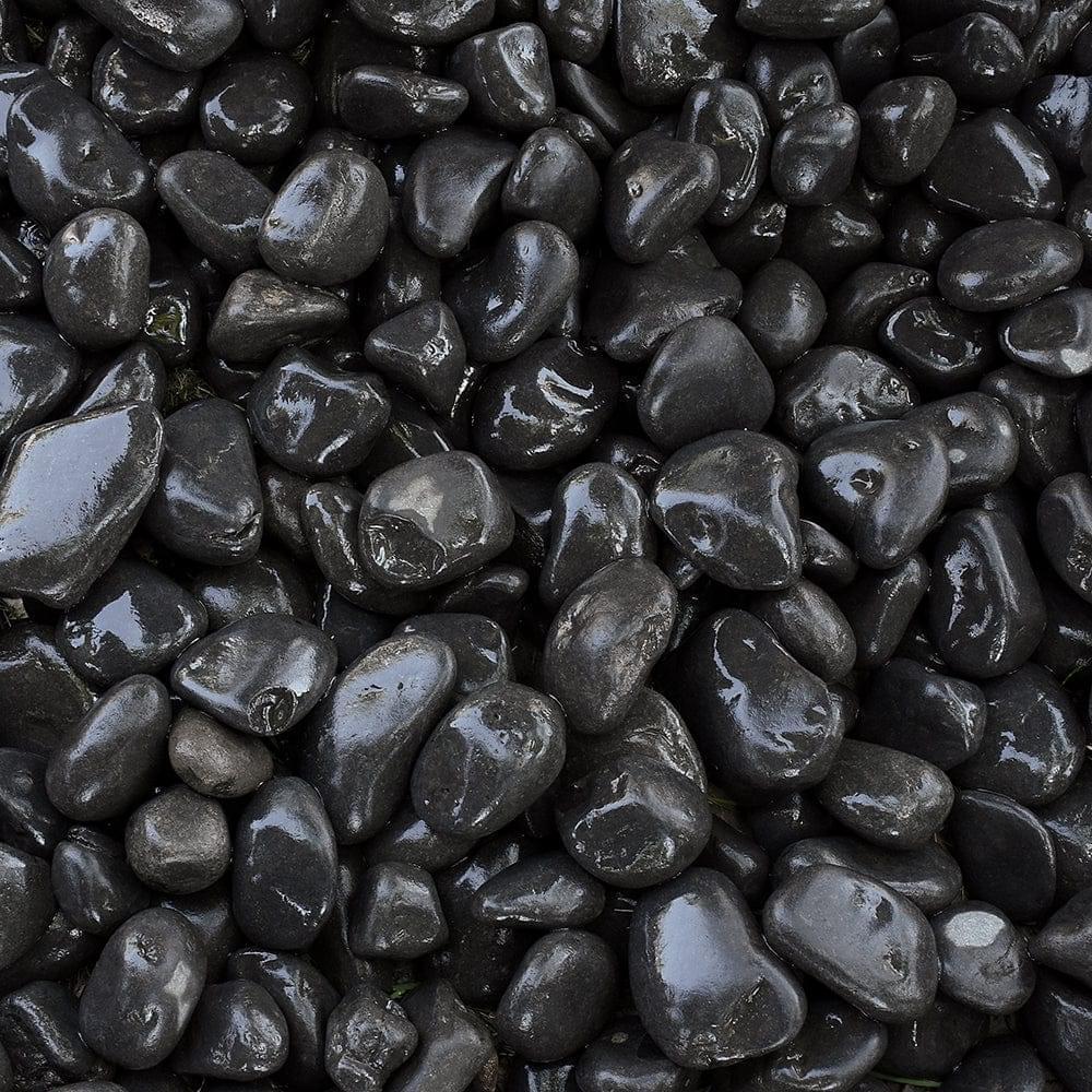 Black Limestone Decorative Garden Stones 25-50mm