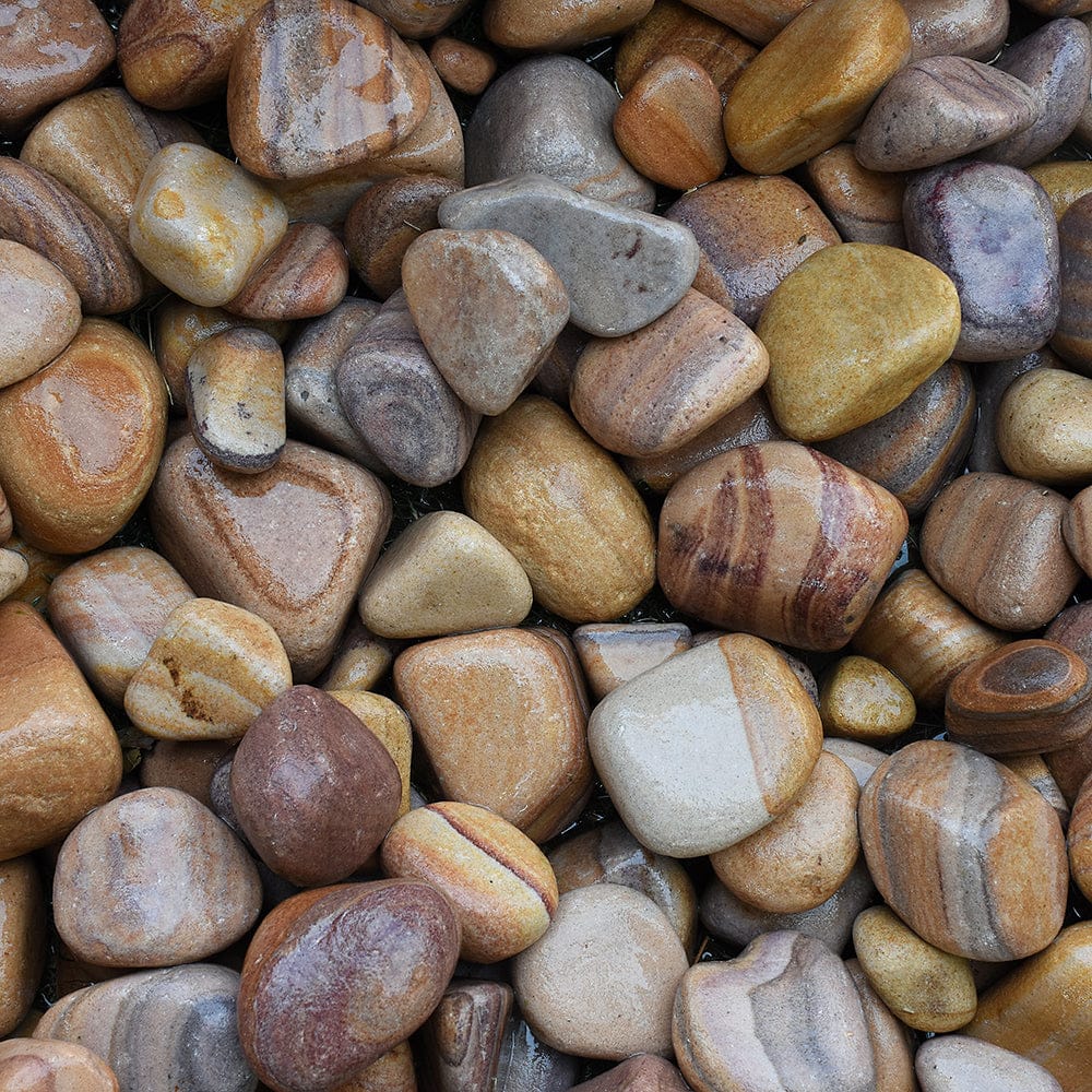Sandstone Rainbow Beach Pebbles Aggregates 25-50mm