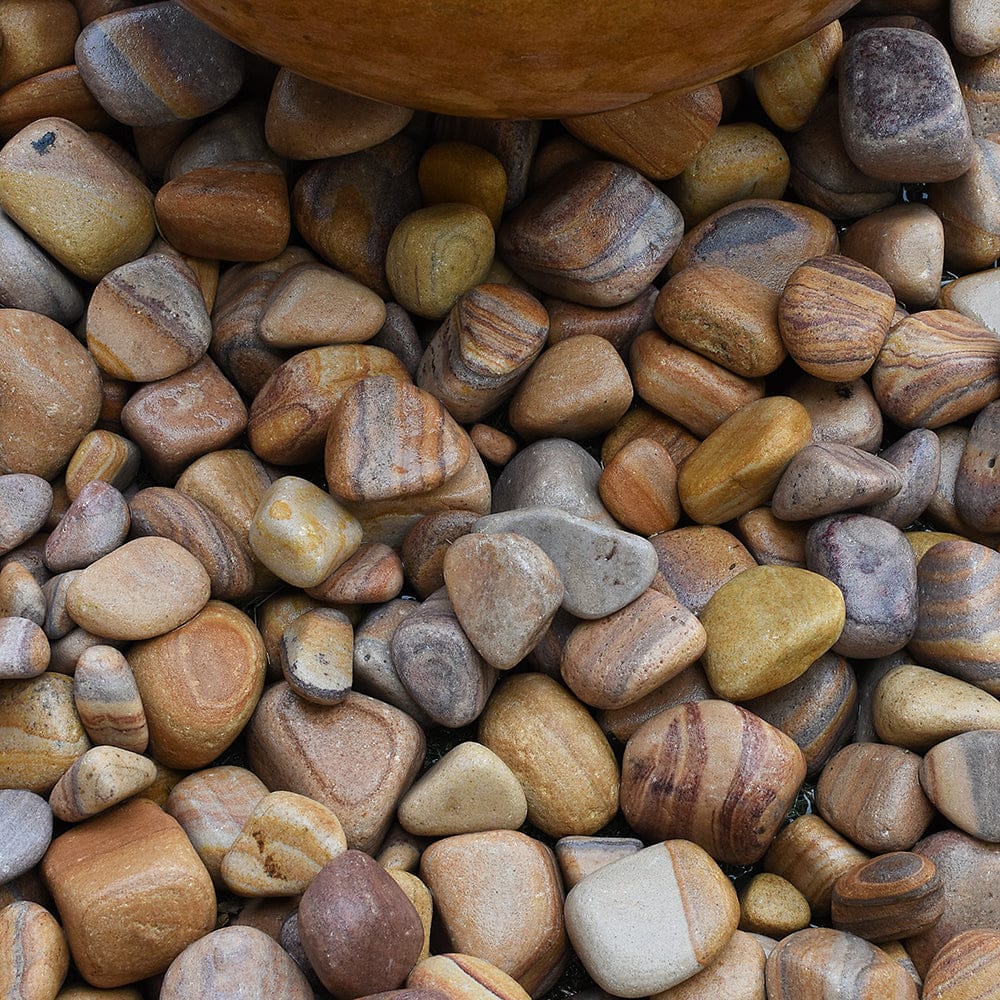 Sandstone Rainbow Beach Pebbles Aggregates 25-50mm