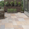 Mint Sandstone Honed Beige Patio Slabs