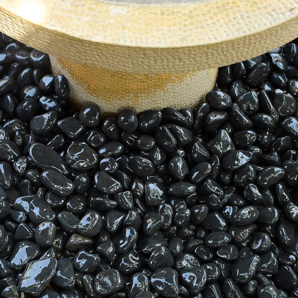 Black Limestone Decorative Garden Stones 25-50mm