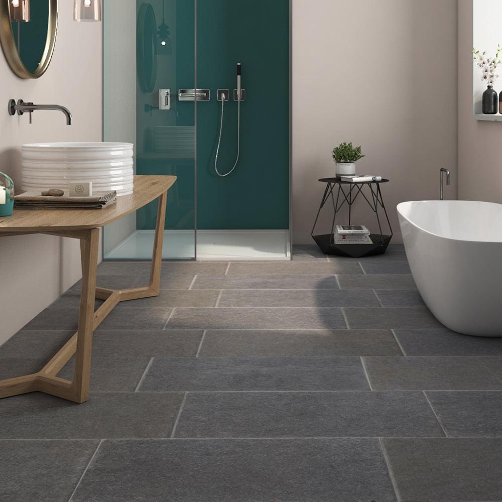 Atlantic Grey Tumbled Limestone Interior & Exterior Tiles