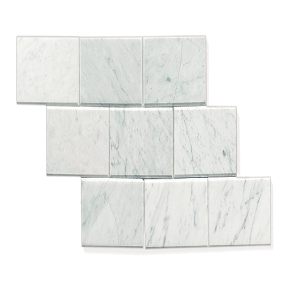 Bianco Carrara White Honed Metro Wall Tiles