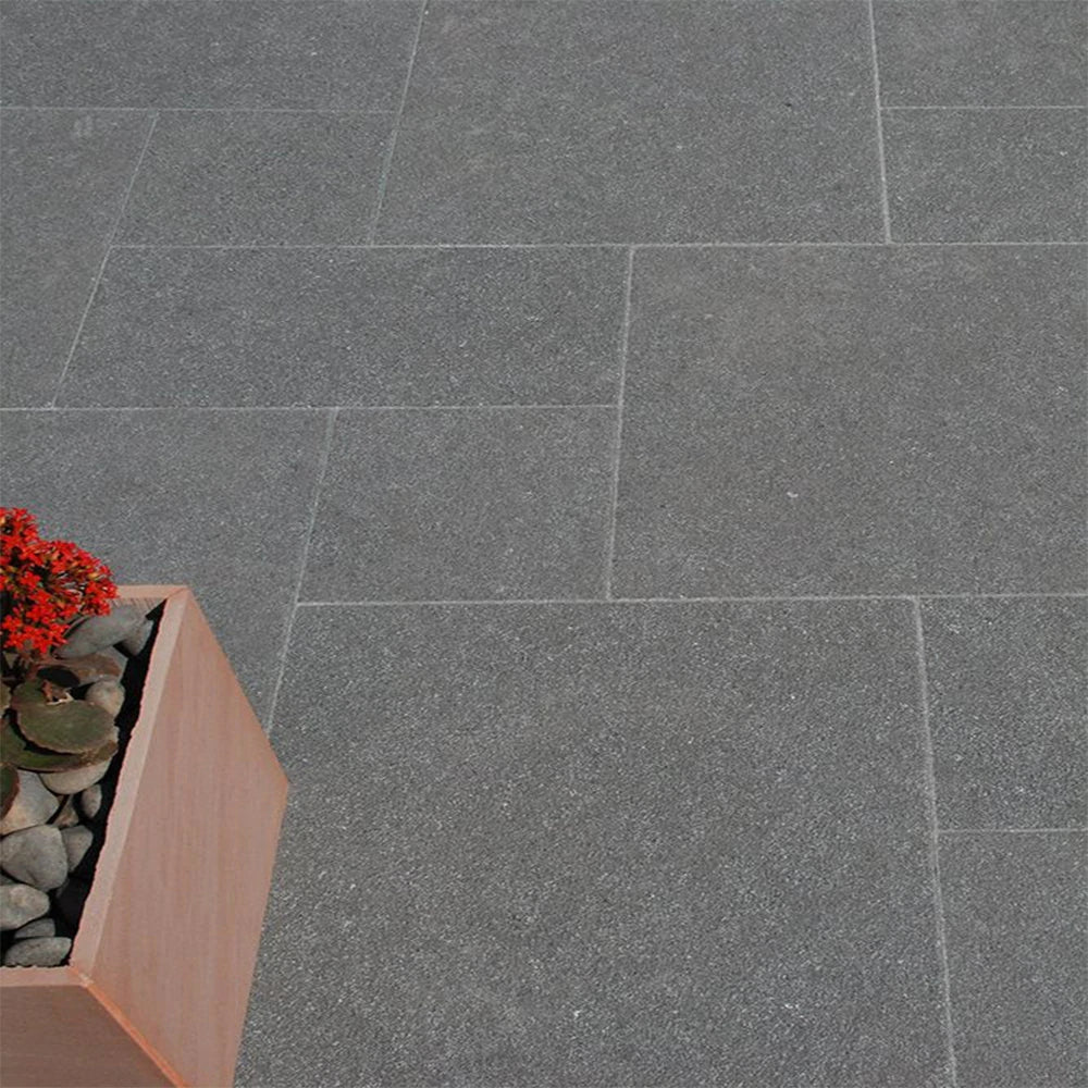 Granite Shotblasted Black Paving Slabs