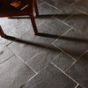 Black Limestone Sawn Riven Outdoor Paving Slabs