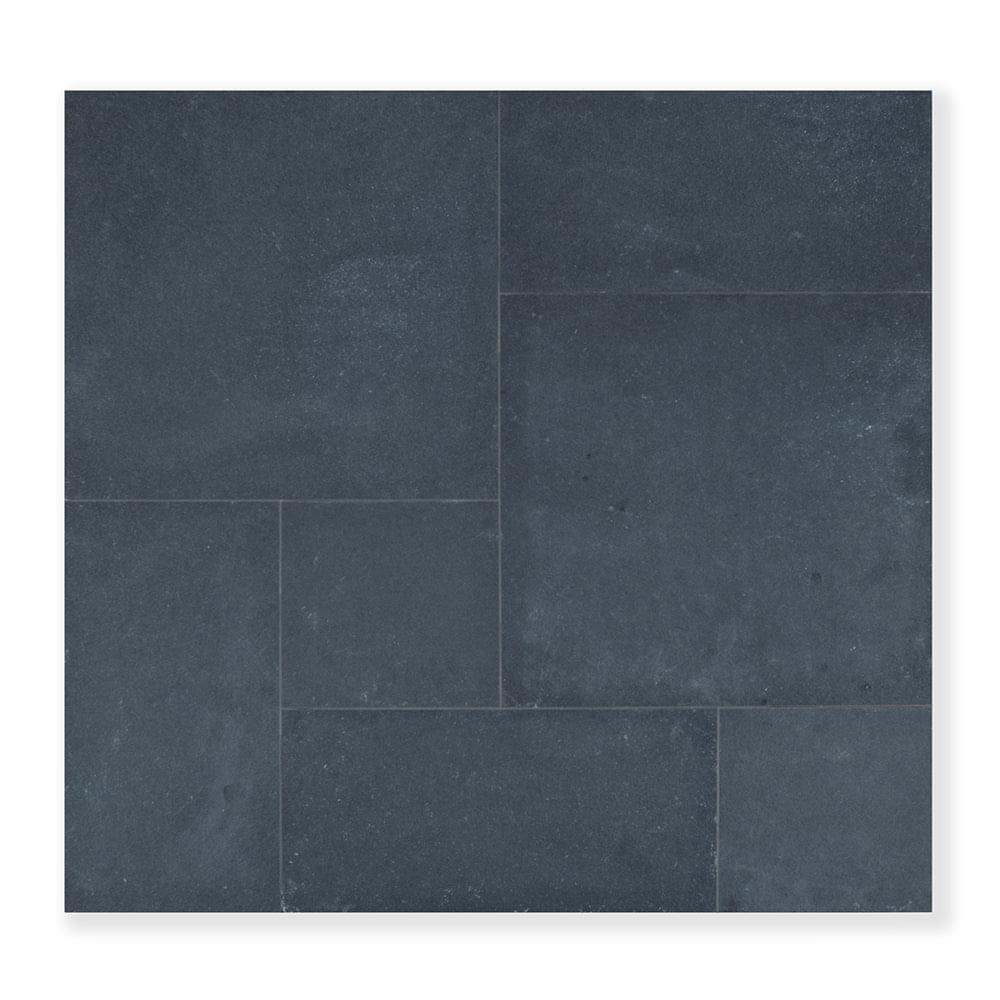 Black Limestone Sawn Riven Outdoor Paving Slabs