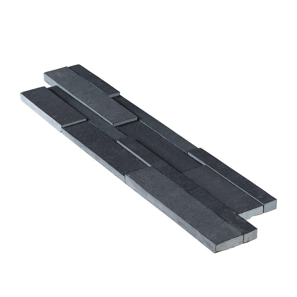 Black Limestone Split Face Wall Cladding & Exterior Wall Tiles