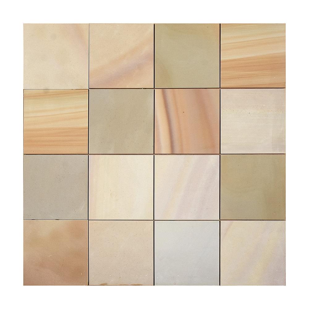 Camel Dust Honed Buff Sandstone Paving Slabs