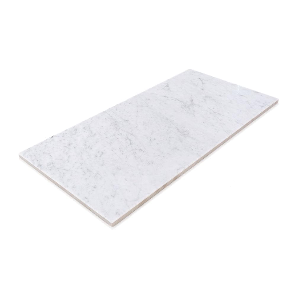Carrara White Honed Marble Floor Tiles