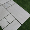 Grey Sandstone Outdoor Porcelain Floor Tiles- Slip Resistant