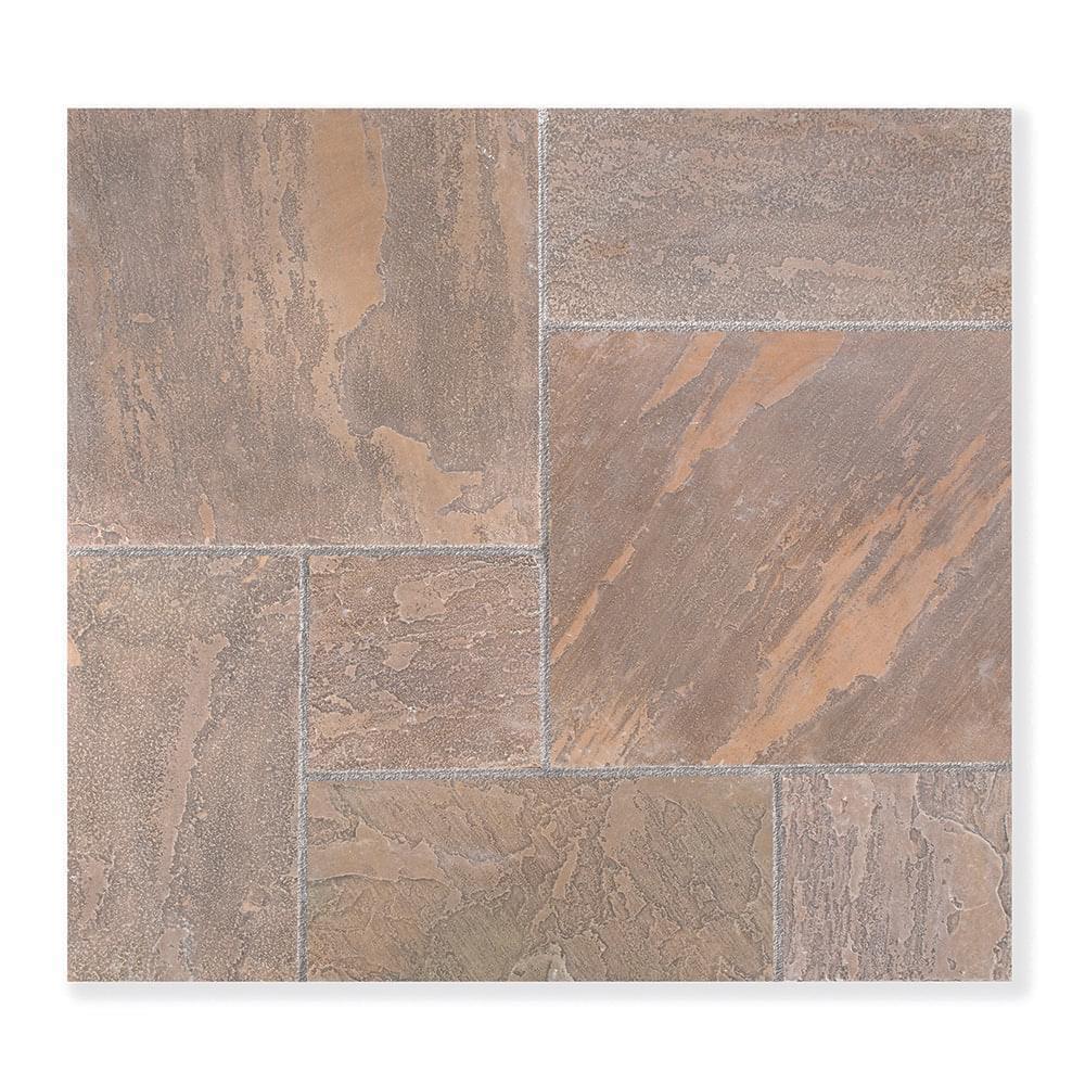 Cashmere Grey & Brown Antique Sandstone Floor Tiles