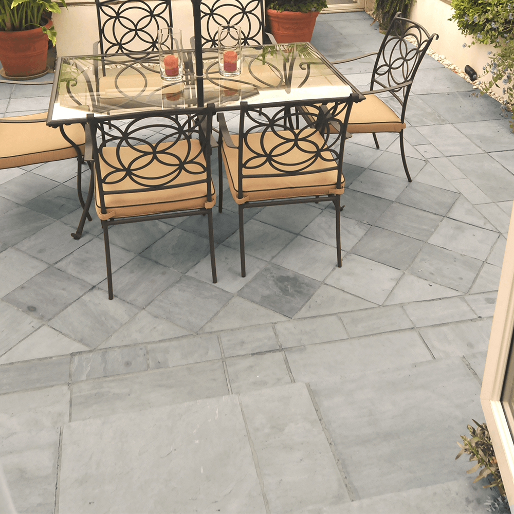 Kandla Grey Natural Cleft Sandstone Paving Slabs