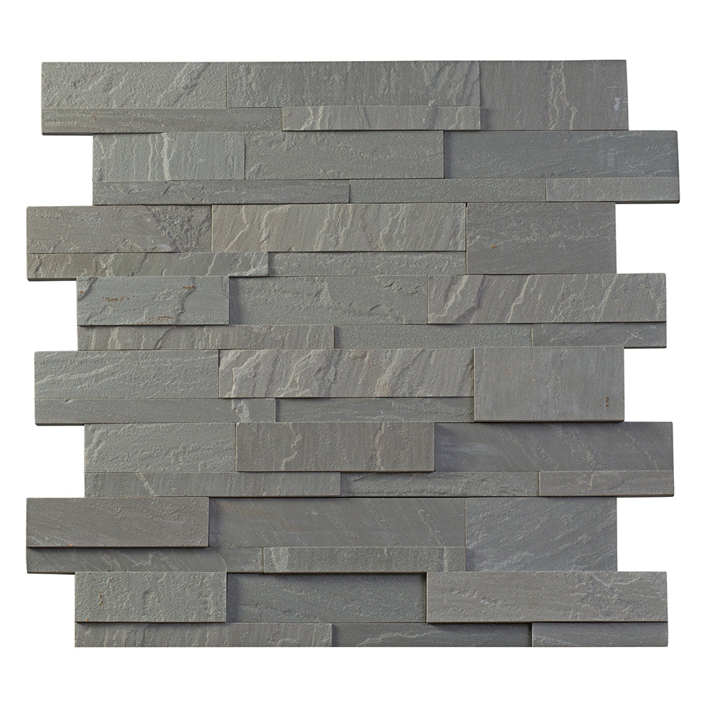Kandla Grey Split Face Sandstone Wall Cladding & Exterior Wall Tiles