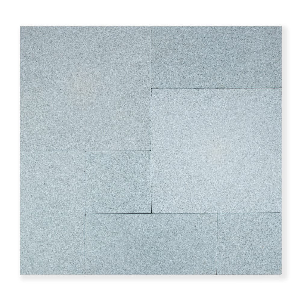 Kota Blue Textured Tumbled Limestone Paving Slabs