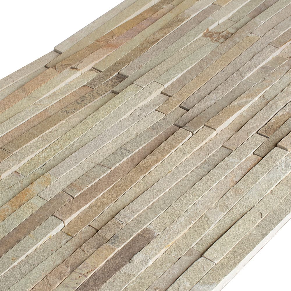 Mint Sandstone Beige V-Shape Wall Cladding
