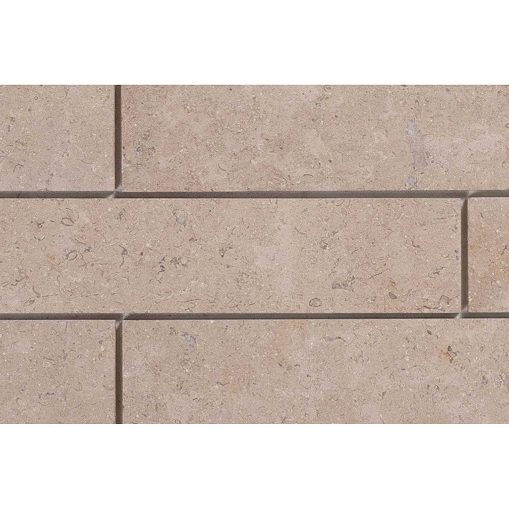 Sienna Pearl Honed Beige Limestone Wall Tiles