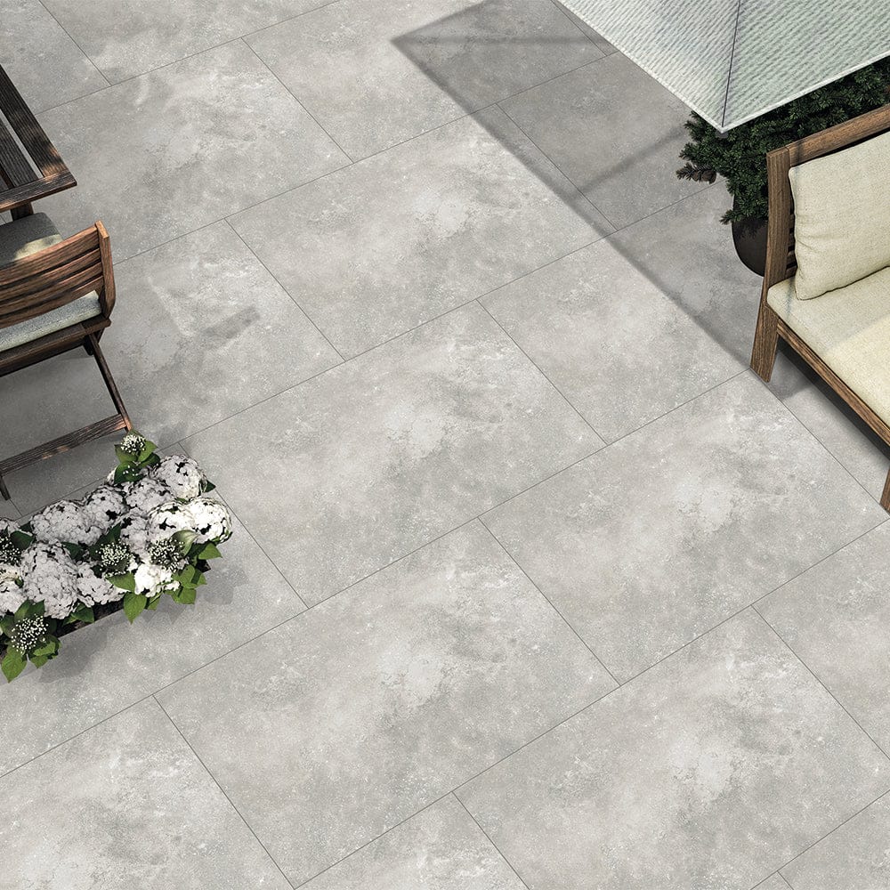 Terra Grey Porcelain Floor Tiles- Slip Resistant