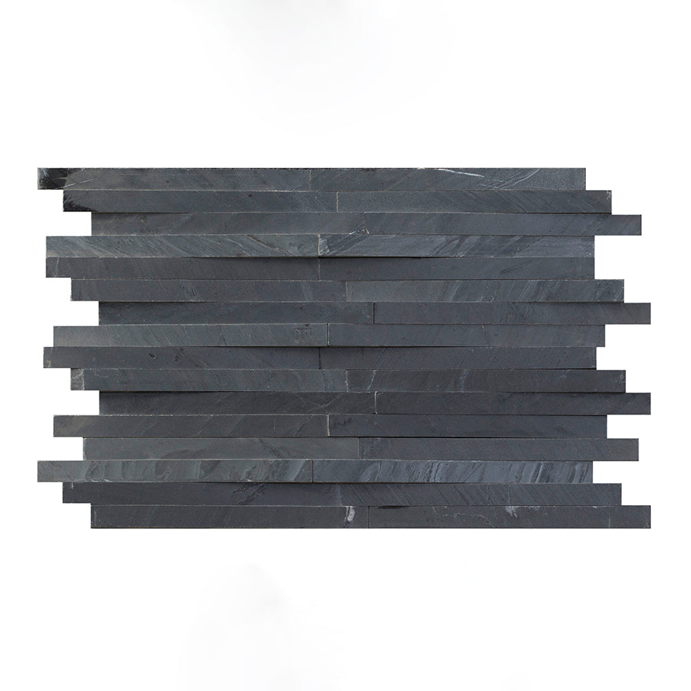 Olive Black Slate Honed Wall Cladding