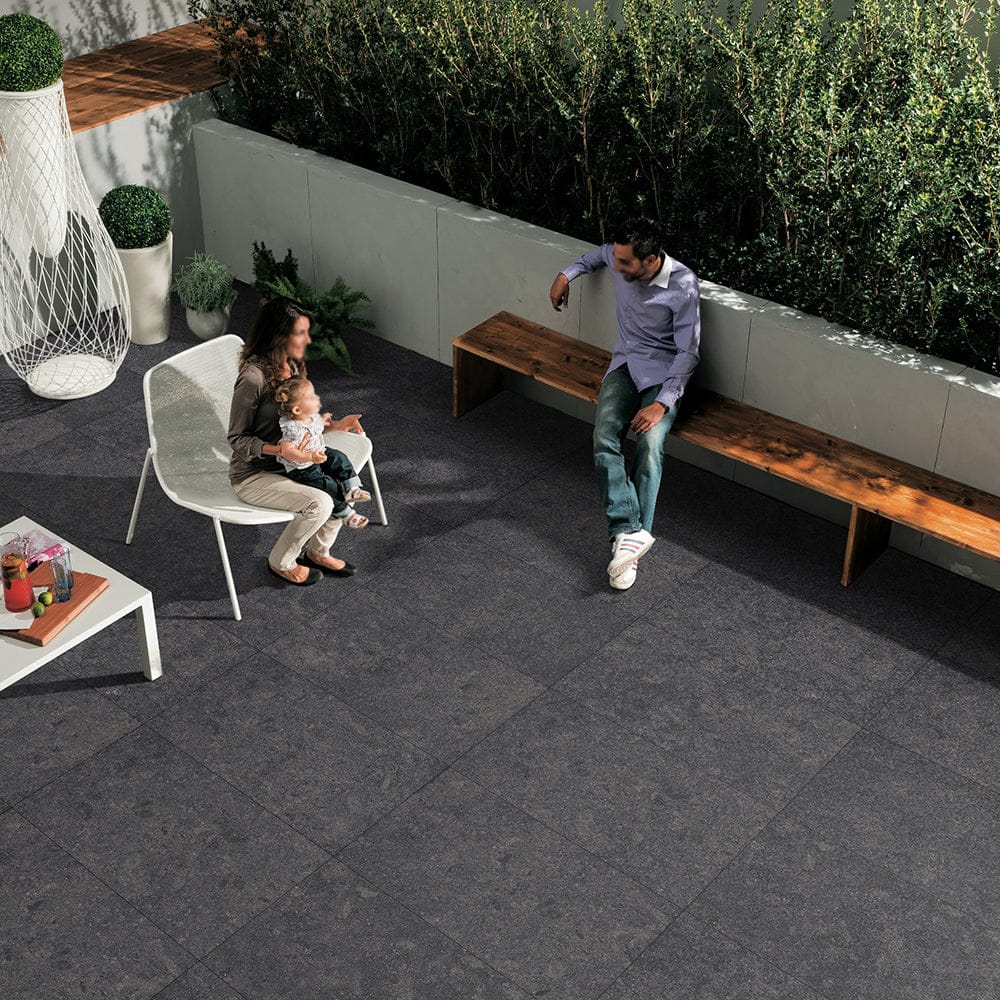 Raven Black Porcelain Exterior Tiles