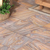 Rainbow Sandstone Honed Paving Slabs