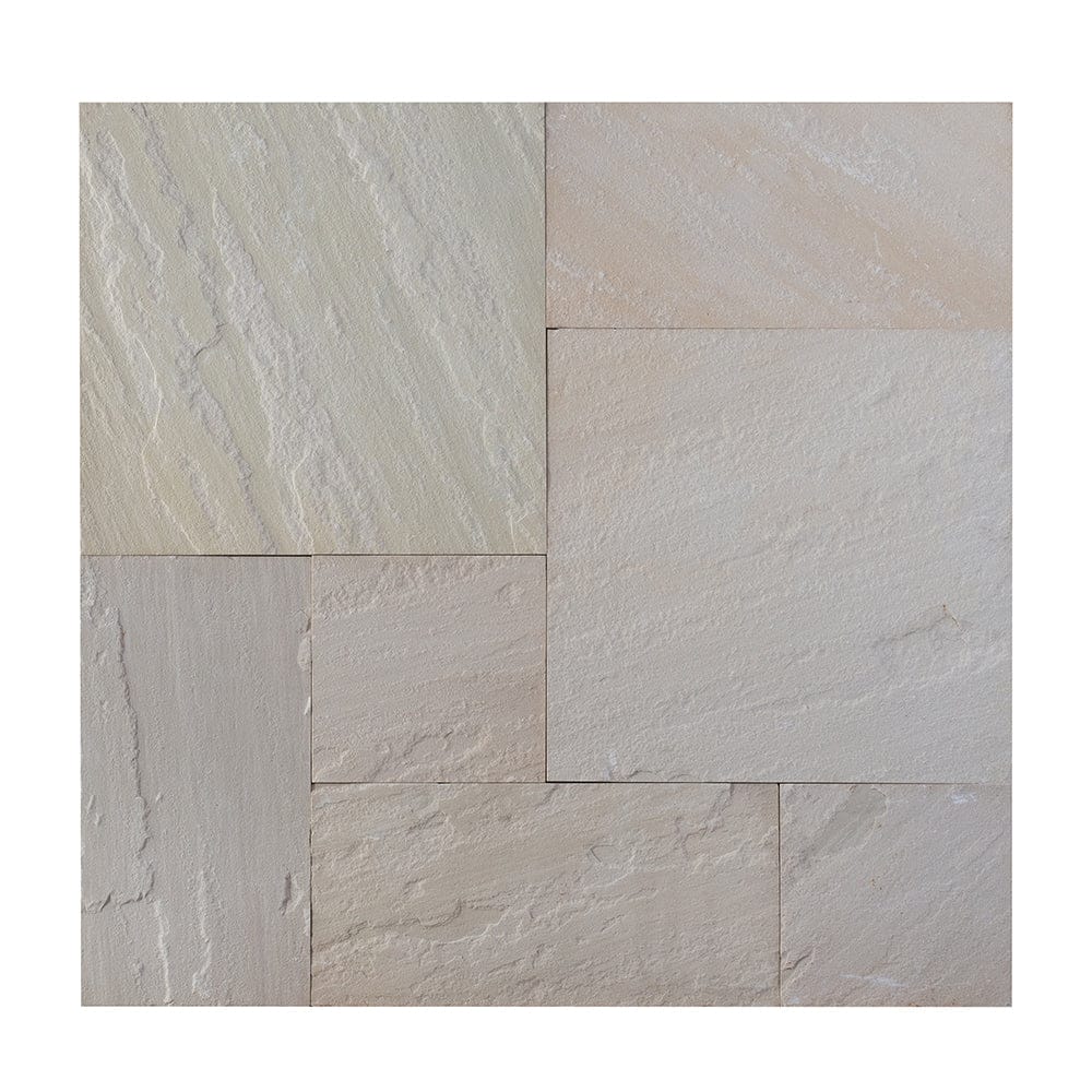 Mint Sandstone Beige Sawn Paving Slabs