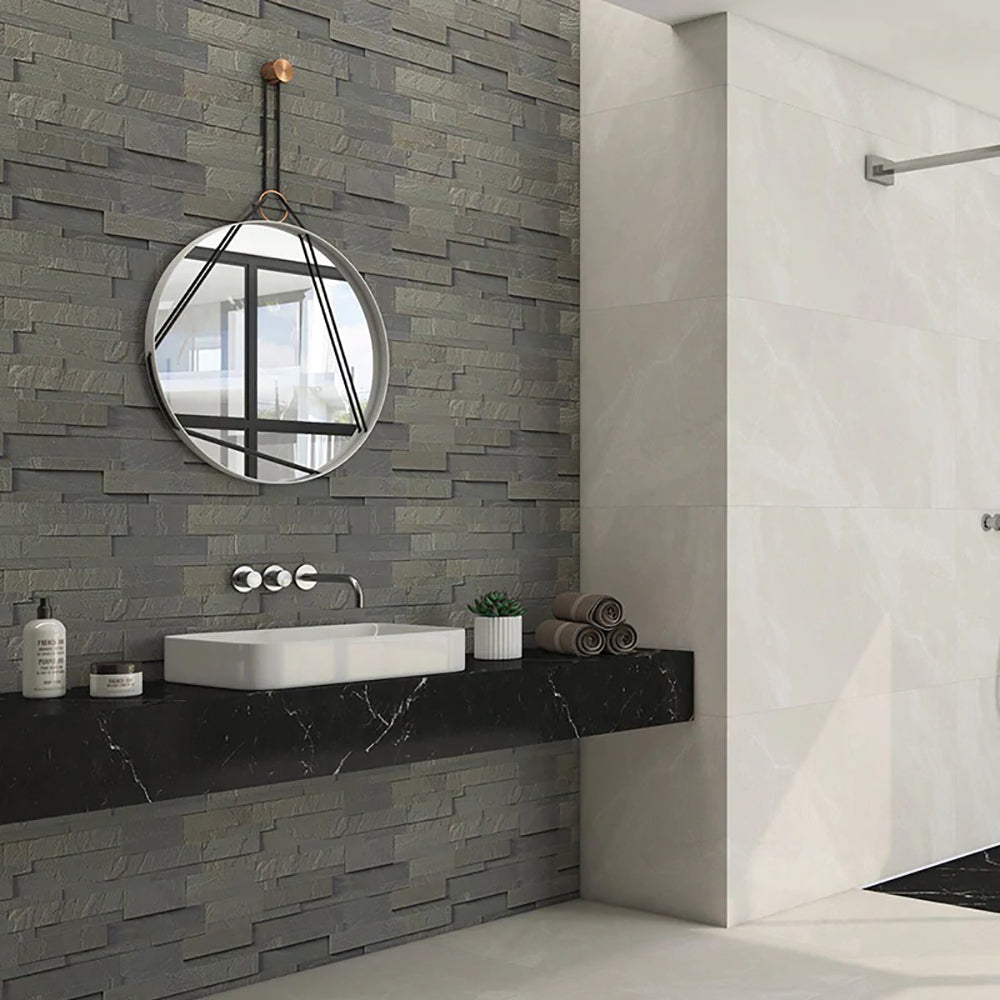 Kandla Grey Split Face Sandstone Wall Cladding & Exterior Wall Tiles
