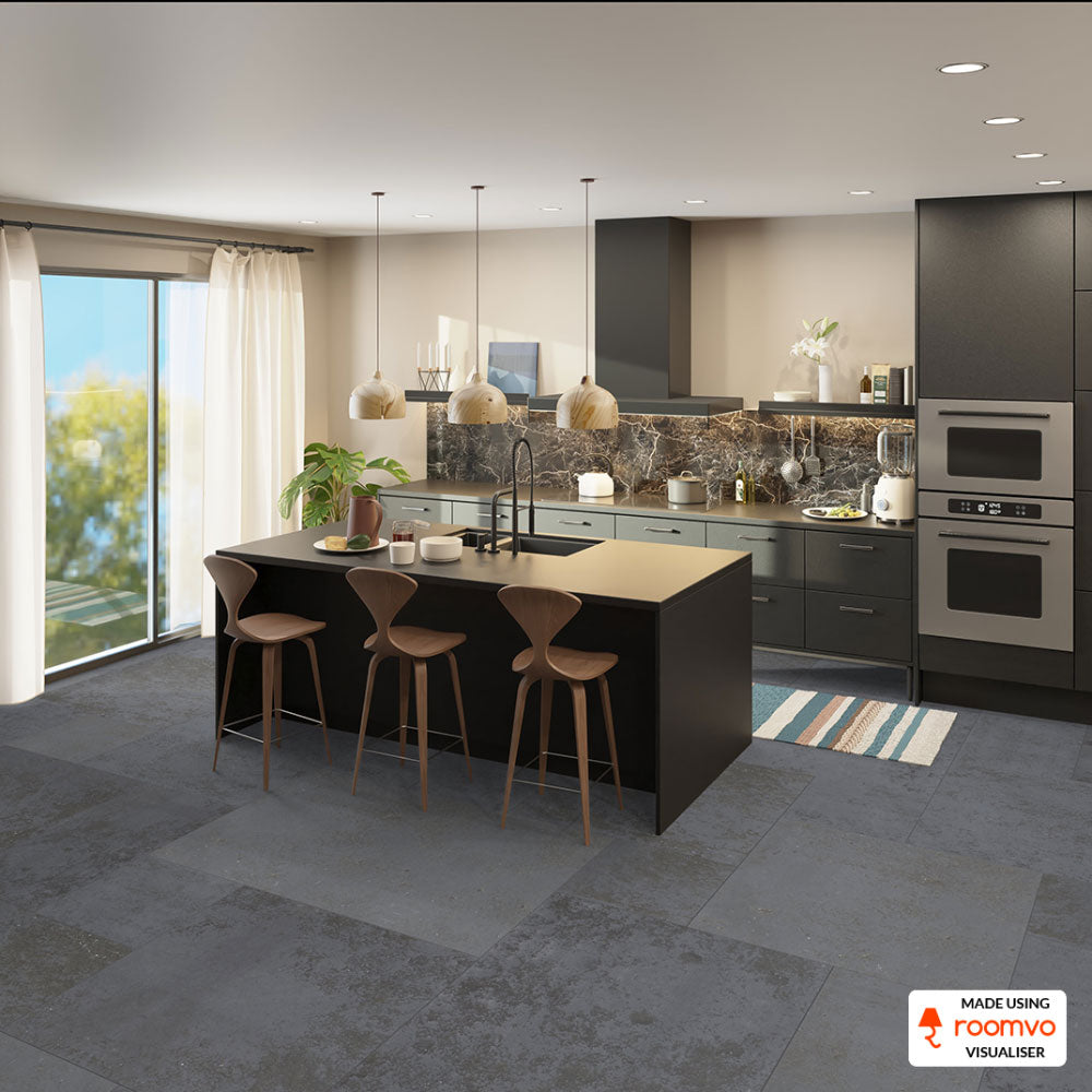 Monument Grey Antique Limestone Floor Tiles
