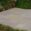 Raj Green Tumbled Sandstone Paving Slabs