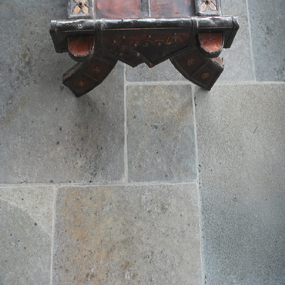 Rustic Grey & Brown Antique Limestone Floor Tiles