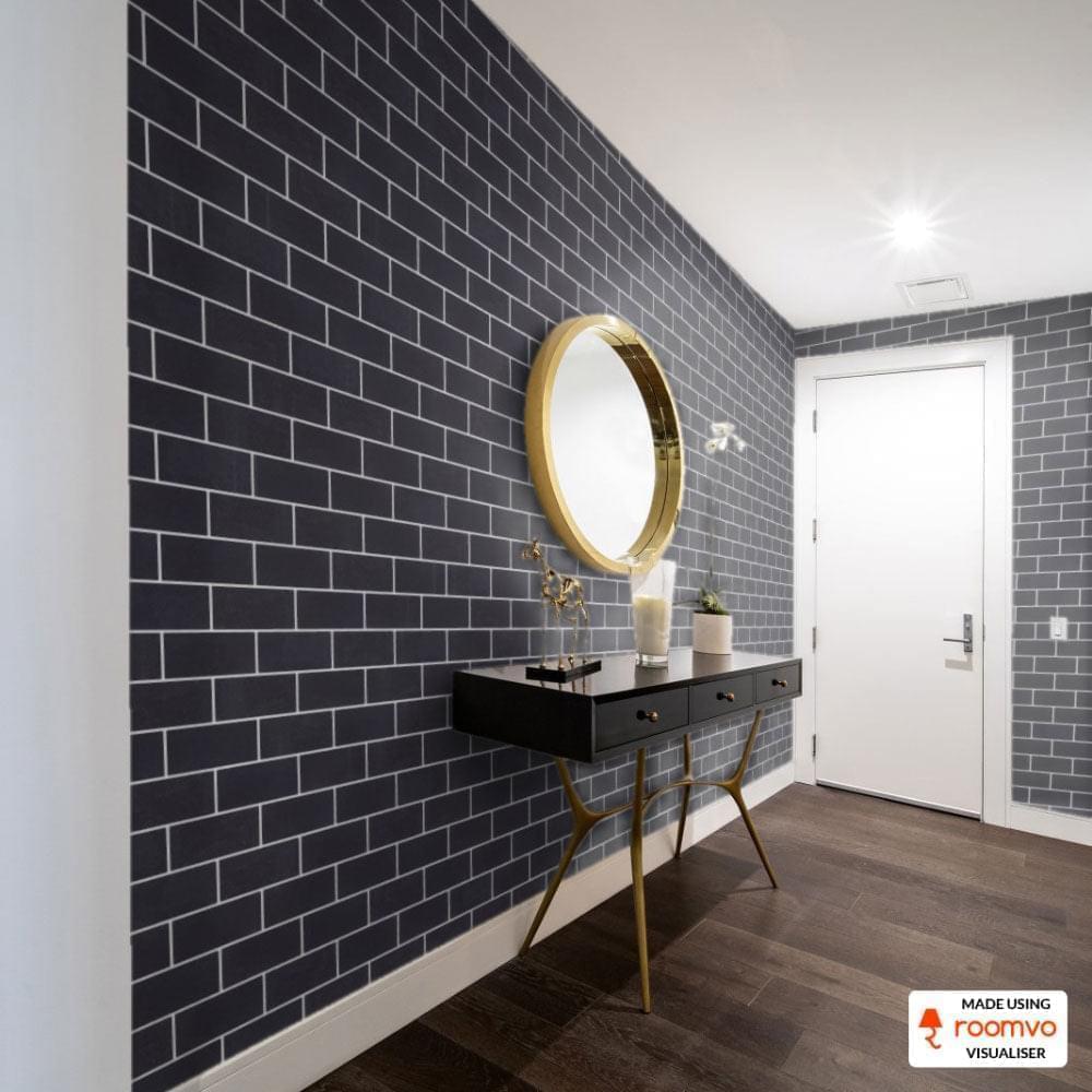 Black Limestone Honed Metro Wall Tiles