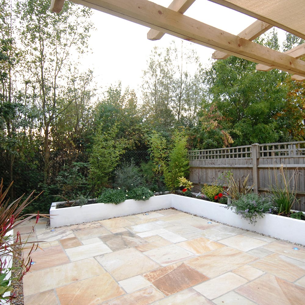 Fossil Mint Sandstone Natural Cleft Paving Slabs- Beige