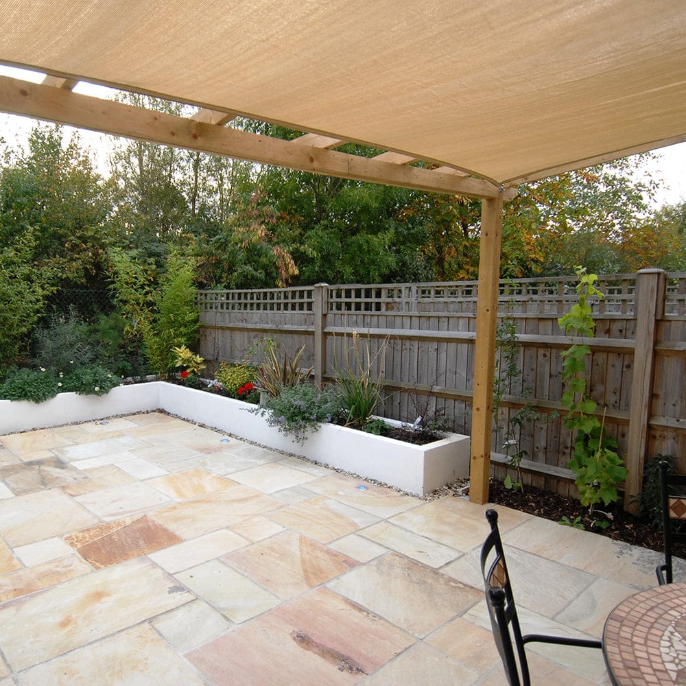 Fossil Mint Sandstone Natural Cleft Paving Slabs- Beige