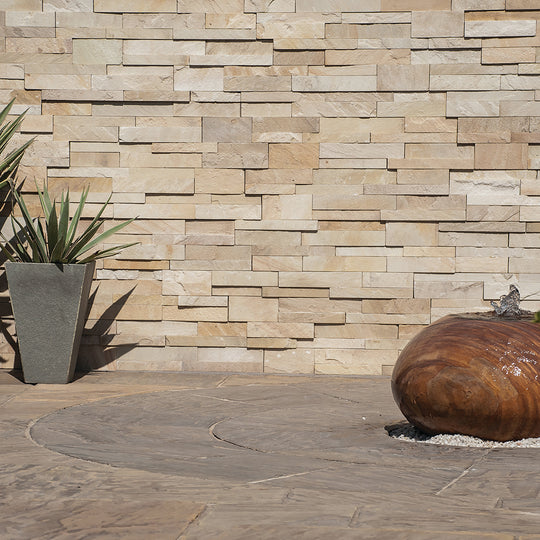 Mint Sandstone Beige Wall Cladding (10-30mm)