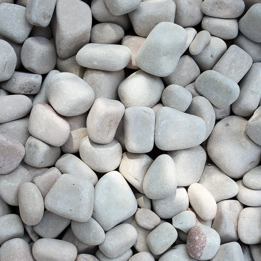 Sandstone Beige Garden Pebbles 25-50mm Mix Size