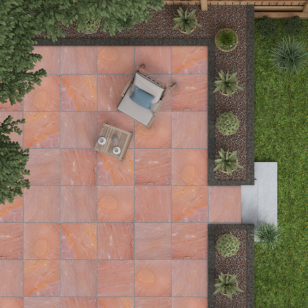 Modak Sandstone Natural Cleft Paving Slabs - The Stone Flooring