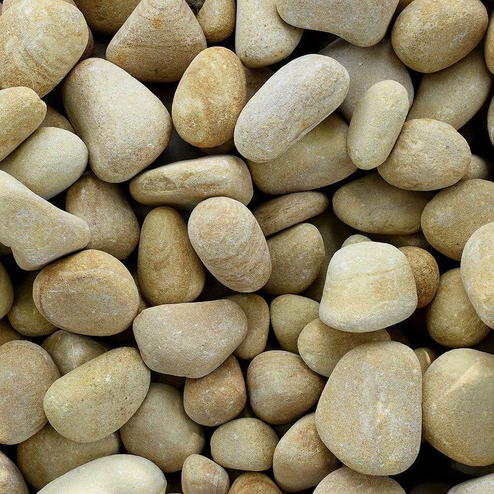 Decorative Teakwood Sandstone Pebbles 25-50mm Mix Size