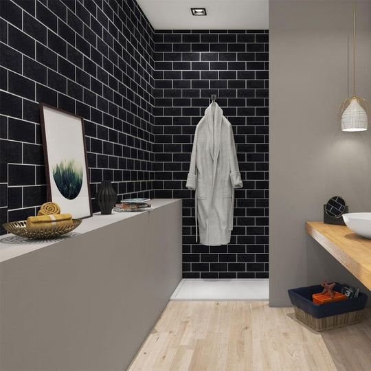 Black Limestone Honed Metro Wall Tiles