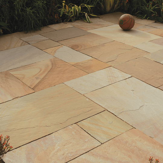 Paving Camel Natural Cleft Buff Sandstone Tiles