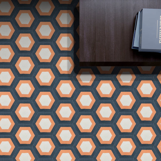 Dreamer Hexagon Handmade Encaustic Tiles