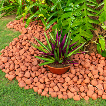 Sandstone Red Pebbles Cobble Stone 25-50mm Mix Size