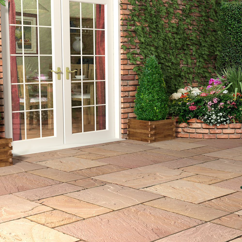 Modak Sandstone Natural Cleft Paving Slabs - The Stone Flooring