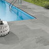 Grey Sandstone Outdoor Porcelain Floor Tiles- Slip Resistant