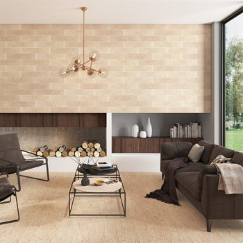 Sienna Pearl Honed Beige Limestone Wall Tiles