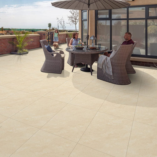 Polar Ivory Beige Outdoor Porcelain Tiles