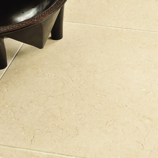Primrose Beige Limestone Floor Tiles- Polished